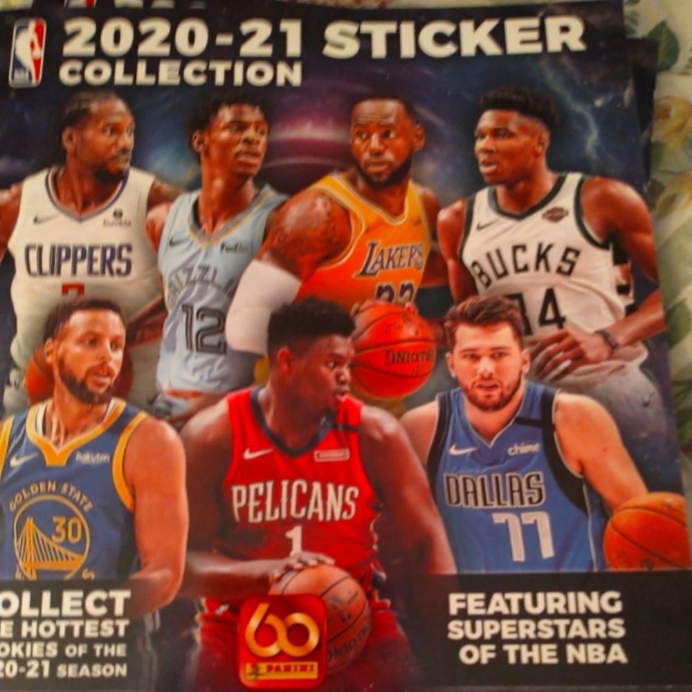 Panini sticker book with assorted stickers (collectors)